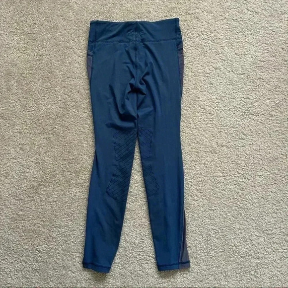 Tuff Rider Minerva Equicool Tights Kids Size XL Blue Leggings 100974-533-1375 - Picture 11 of 15